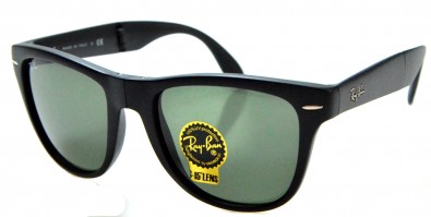 Ray Ban RB 4105 601S 3N Faltbare Sonnenbrille in Schwarz